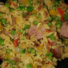 A picture of BK's Carribean Rice Pilaf & Sausage.