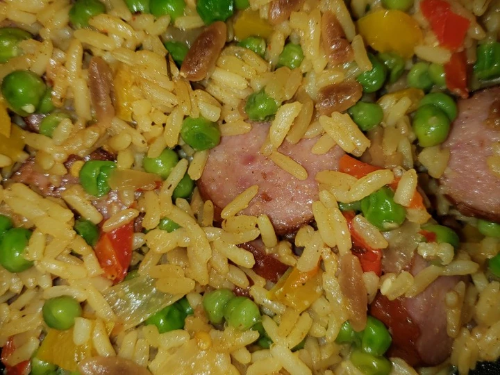 Recipe BK's Carribean Rice Pilaf & Sausage the Delicious Tasty