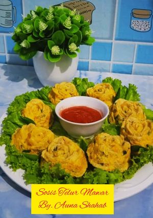 Foto resep Sosis Telur Mawar