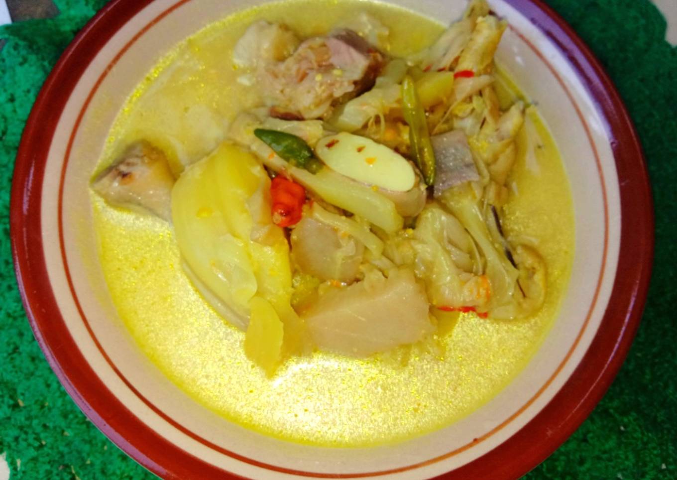 Sayur nangka ceker pedas