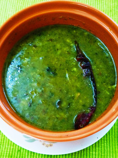 A picture of Hariyali Daal.