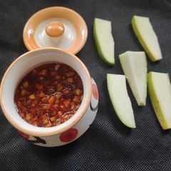 A picture of Mango Pickle-Katkie Keri in Gujarati 😋.