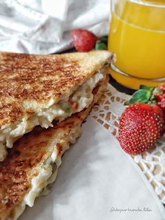Foto resep Sandwich Mac and Cheese (Eggless)