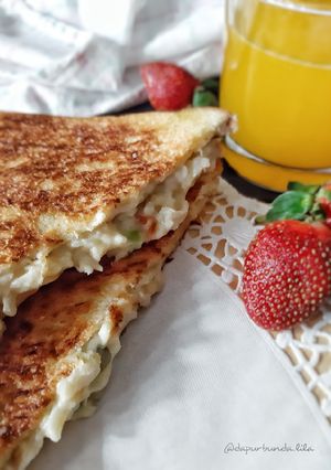 Foto resep Sandwich Mac and Cheese (Eggless)