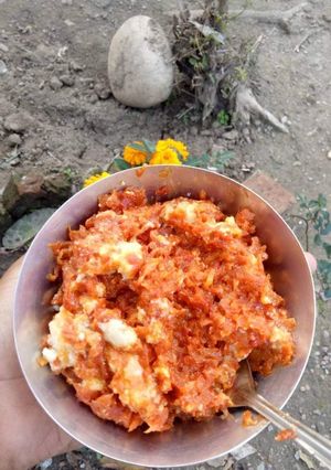 गाजर का हलवा (gajar ka halwa recipe in Hindi) रेसिपी मुख्य फोटो