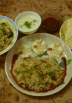 A picture of Mixed Egg Fried Rice.