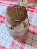 Mousse de plátano y café