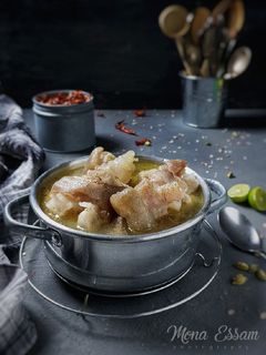 صورة لوصفة شوربة الكوارع