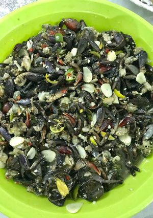 Hình của món Ba khía trộn.