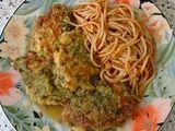 Tortitas de pollo en salsa verde