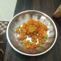 A picture of Tricolour boondi.