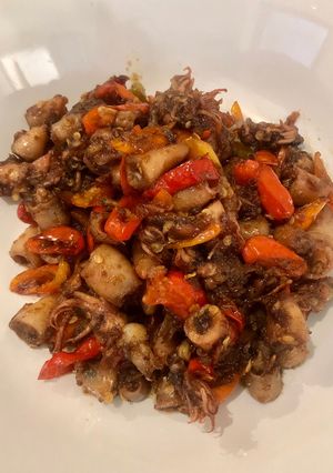 Foto resep Cumi Asin Pedes Mercon