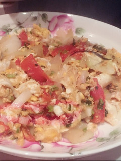 Una foto de Huevos revueltos
