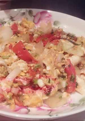 Una foto de Huevos revueltos