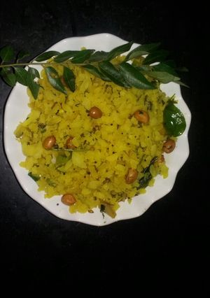 A picture of Fennel masala poha.