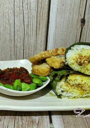 Foto resep Nasi bakar ikan tongkol