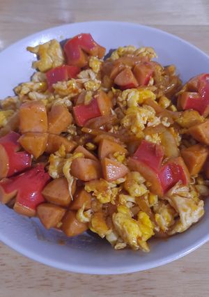 Foto resep ✅️ Sosis Telur Asam Manis