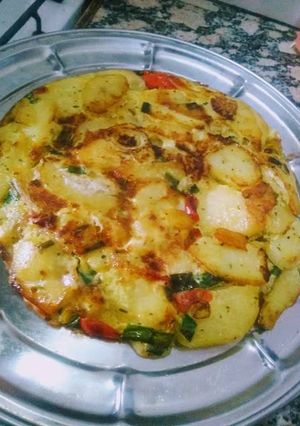 Una foto de Tortilla de papas rapidísima