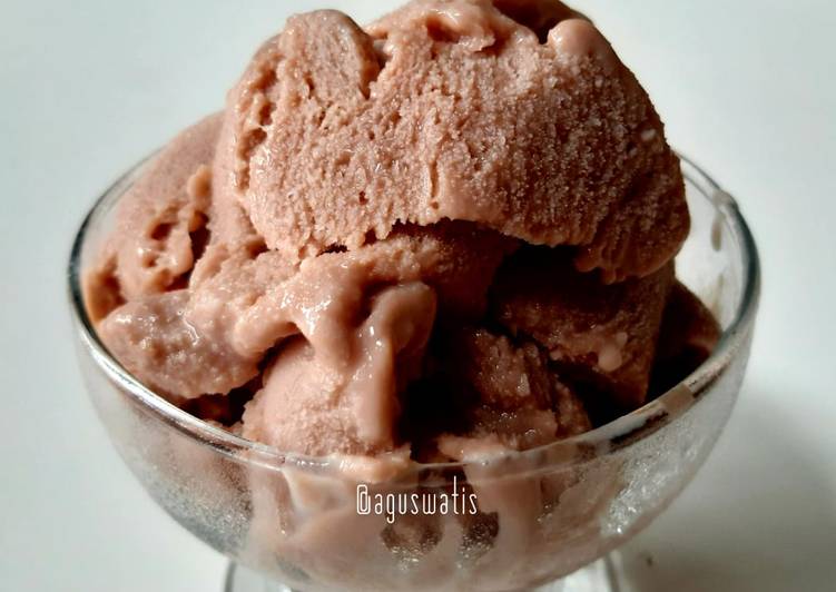 ICE CREAM COKELAT homemade