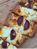 Pide au fromage et sucuk (pizza turque) 🇹🇷