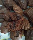 Madalenas recheadas de chocolate