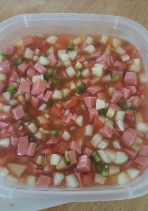 Una foto de Ceviche de salchicha
