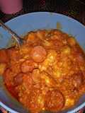 Spicy chorizo shrimp grits