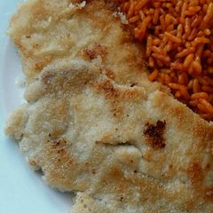 A picture of Vickys Chicken-Fried Pork Steaks, GF DF EF SF NF.