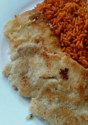 A picture of Vickys Chicken-Fried Pork Steaks, GF DF EF SF NF.