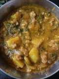 Mutton கொத்துக்கறி சேர்த்த வெந்தயக் கீரை கிரேவி(vendhayakeerai kheema gravy recipe in tamil)