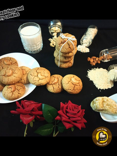 A picture of Oats Wheat Flour and Jaggery Eggless Cookies.