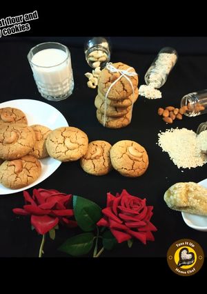 A picture of Oats Wheat Flour and Jaggery Eggless Cookies.