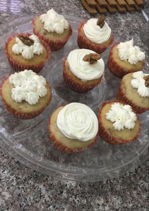 صورة لوصفة مافن الموز والجوز🍌Banana muffins