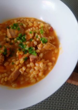 Una foto de Locro de trigo