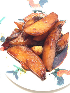 A picture of Potato And Wolfberries In Essence Of Chicken Soy Sauce.