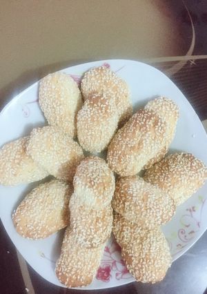 صورة لوصفة كعك بالسمسم