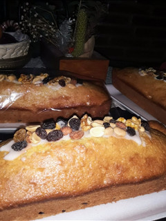 Una foto de Budín integral con frutos secos")