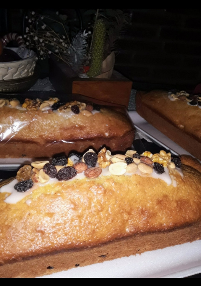 Una foto de Budín integral con frutos secos")