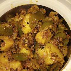 A picture of Aalu Shimla mirch ki Chatpati Sabzi.
