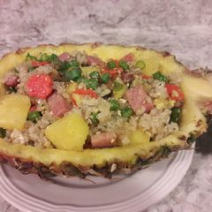 Pineapple fried rice A picture of Pineapple fried rice.