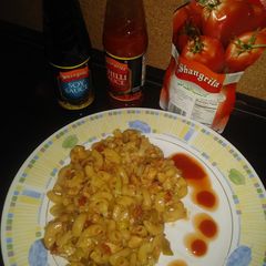 Chicken vegetable pasta A picture of Chicken vegetable pasta.