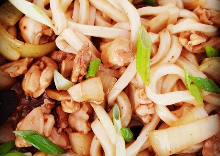 Yaki udon with home made sauce