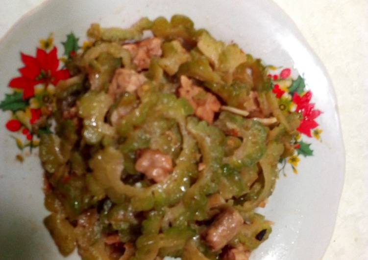 Tumis pare dan tempe # resep pertamaku