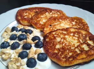 Zdjęcie przepisu Placki twarogowe🥰.