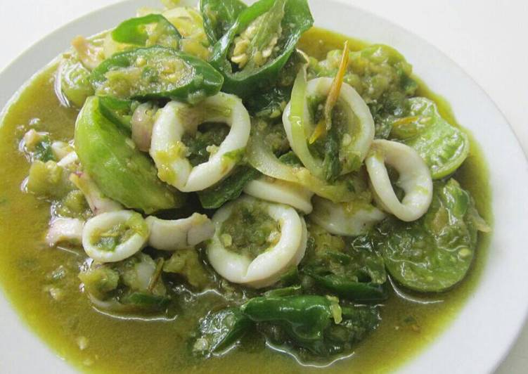 Resep Cumi Pedas Cabai Hijau, Anti Gagal