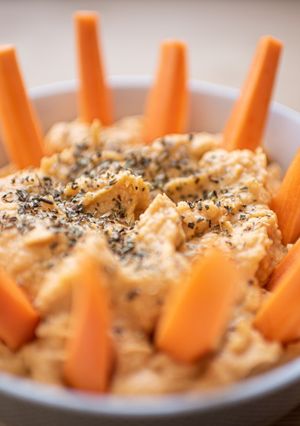 Foto principal de Hummus de garbanzo (receta rápida)