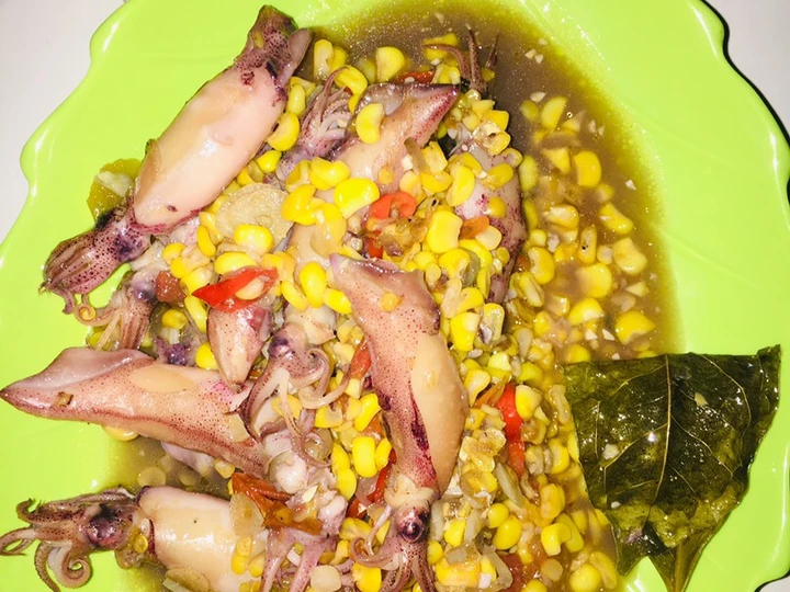 Langkah Gampang Menyiapkan Resep  Cumi asin jagung manis 😁 yang Bikin Ngiler, Lezat