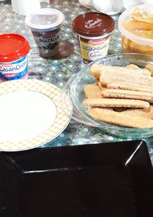 Una foto de Postre de vainilla