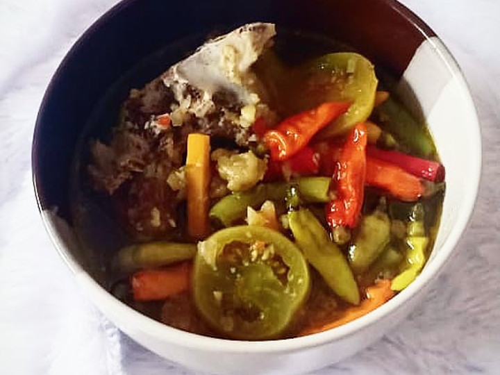 Resep: Asem-asem daging balungan super pedas Enak