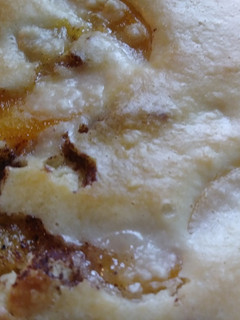 A picture of Pear/peach cobbler.